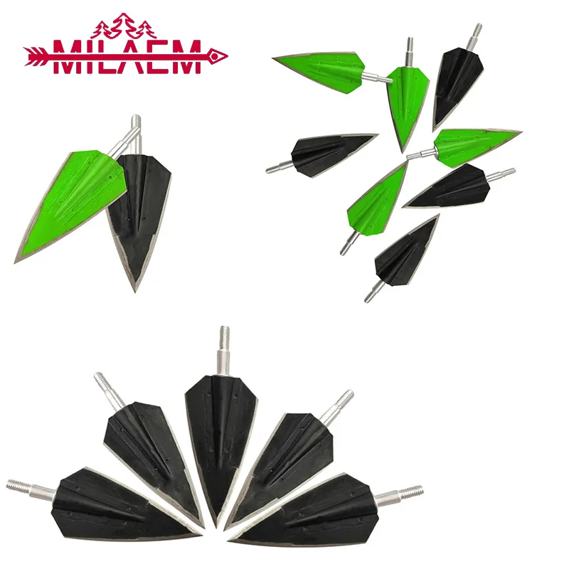 

6/12pcs Archery Arrows Blade Broadheads Sharp Stainless Steel Replaceable Arrow Recurve Bow Outdoor Shooting Hunting Accessories