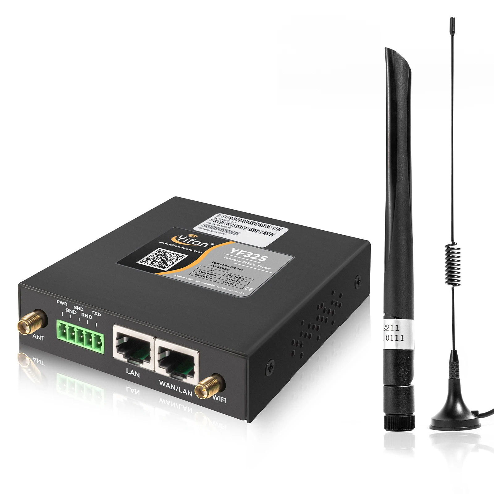 

YF325 Rugged Industrial WIFI VPN Router Dual Sim 4G LTE Router with Sim Card Slot for M2M/IOT