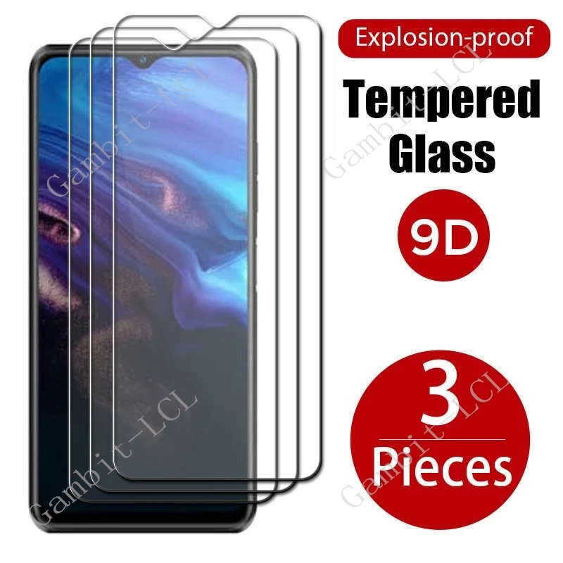 3 buah 9H asli untuk Oukitel C38 pelindung kaca Tempered pada Oukitel C38 C37 OukitelC37 penutup pelindung layar Film