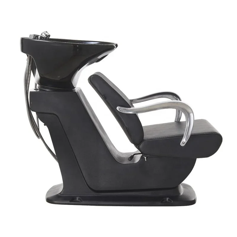 Hair Salon Furniture Shampoo Chair Backwash Unit Barbershop Washing Basin Wash Sink Ceramic Metal Stainless Steel Beauty Salon