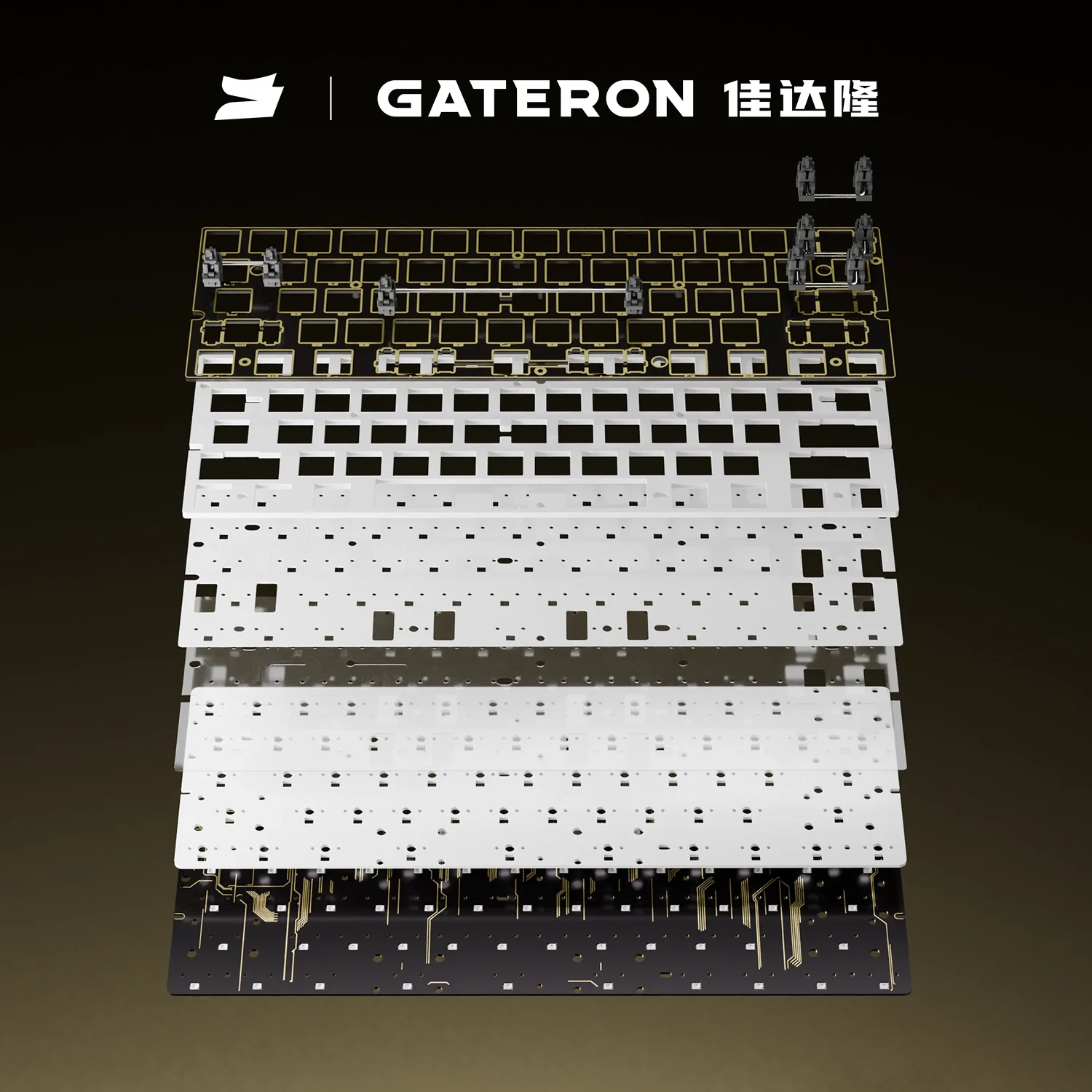 GATERON GT60 lite GT60 PRO+ GT60 ultra Magnetic Keyboard PCB for 60% Layout,  Rapid trigger for Customized Keyboard