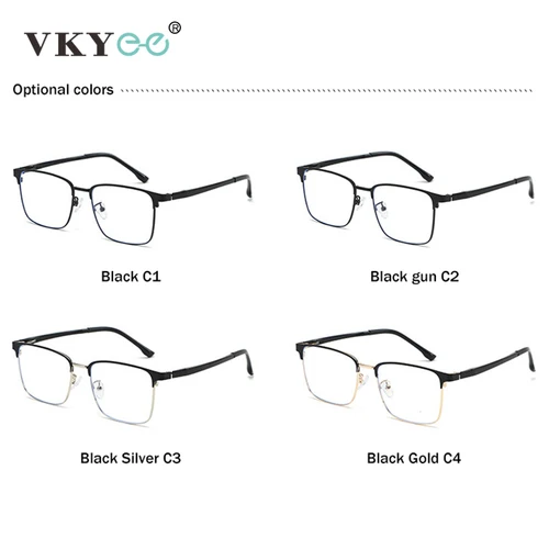 Imagen 2 del producto VICKY, gafas de lectura con luz azul para hombre, diseño geométrico personalizado Retro Simple, se pueden personalizar con prescripción MS9789