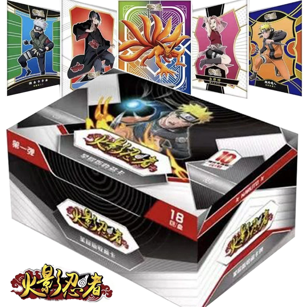 Japanese Anime Naruto Cards Collection Anime Representative Characters Hatake Kakashi Uchiha Sasuke Silver Fold Card Kids Gifts