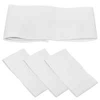 4 Pcs Mourning Arm Band Football Captain Patch Blank Soccer Captain Armband Nylon Sports Band for Accessories