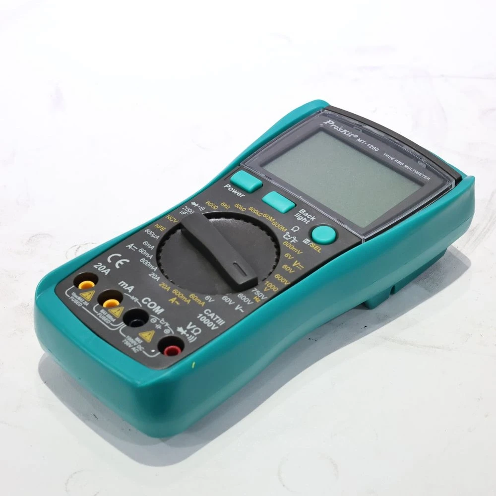 MT-1280 3 5/6 настоящий RMS высокоточный автоматический цифровой дисплей анти-парение мультиметр емкость тест температуры