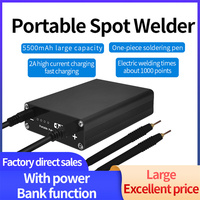 DIY Mini Spot Welder 9/20 Gears Spot Welding Machine Charge Lithium Battery with Spot Welding Pen Nickel Sheet with Type-c Cable