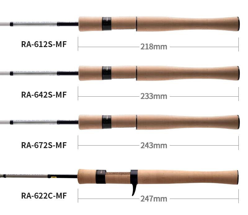 PureLure Reflex Arc Lure WT 0,5-12g BFS Casting Rod 6FT MF Action Toray Carbon mit Fuji SIC Ring Vollkork-Rolle für Forelle und Barsch – Detail 14