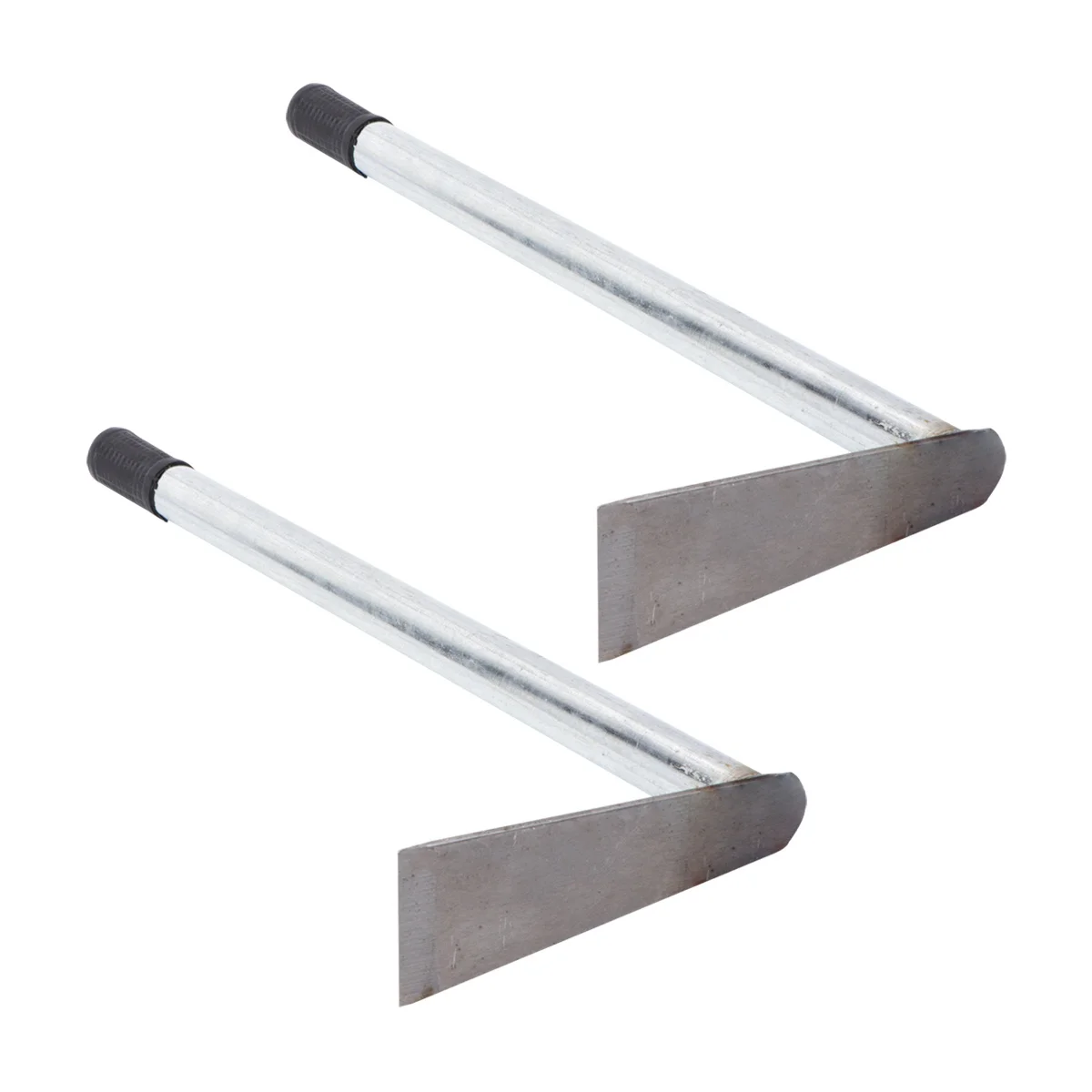 

2pcs Stainless Steel Hoe Heavy Duty Garden Tool For Planting Weeding Balcony Farming Handy Small Steel Hoe Plating Tool Garden