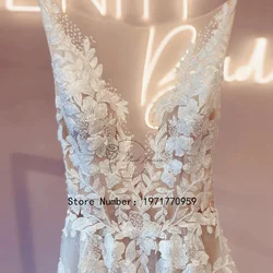 Robe de mariée trapèze classique pour femme, magnifique robe de mariée, robe longue, appliques en dentelle, robe de mariée élégante, Boho, mariage éducatif