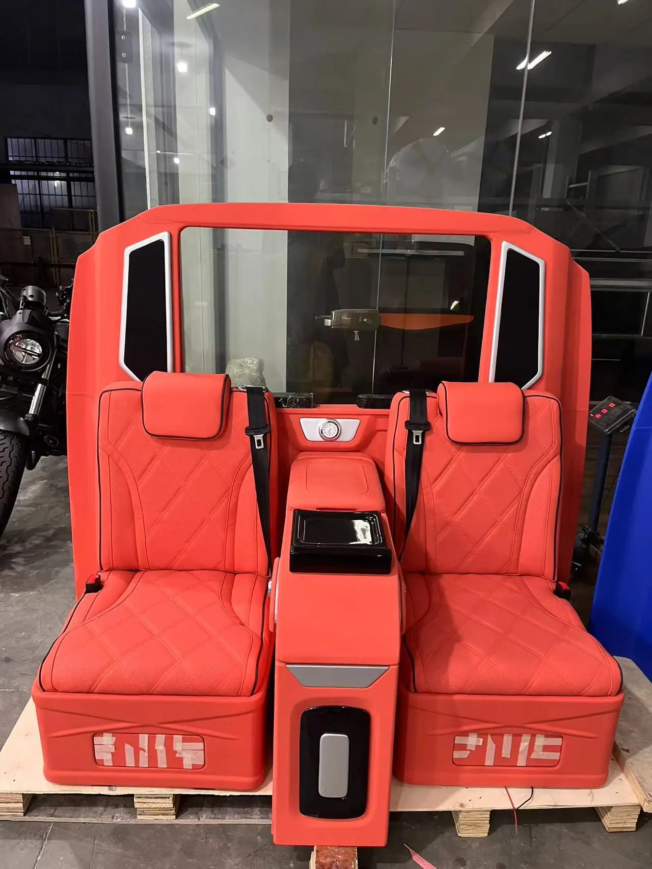 W447 Whole Interior Upgrade Kit Modified Car Rear Seat New Style Partition with Seats Fridge TV Luxury Floor