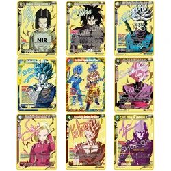 9 Models Dragon Ball Signed Metal Cards Super Saiyan Fighting Goku Gohan Android 18 Classic Toys Anime Collection Cards Gift