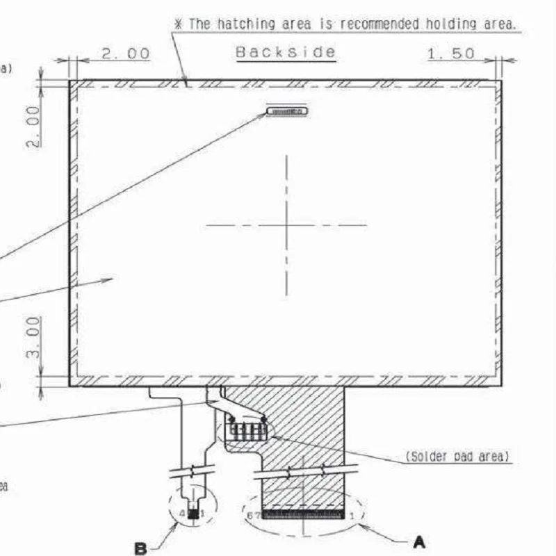 COM50T5M80GTC 5 Inch 320x240 RGB LCD Display Panel With With Resistive Touch Transflective LCd Display Module