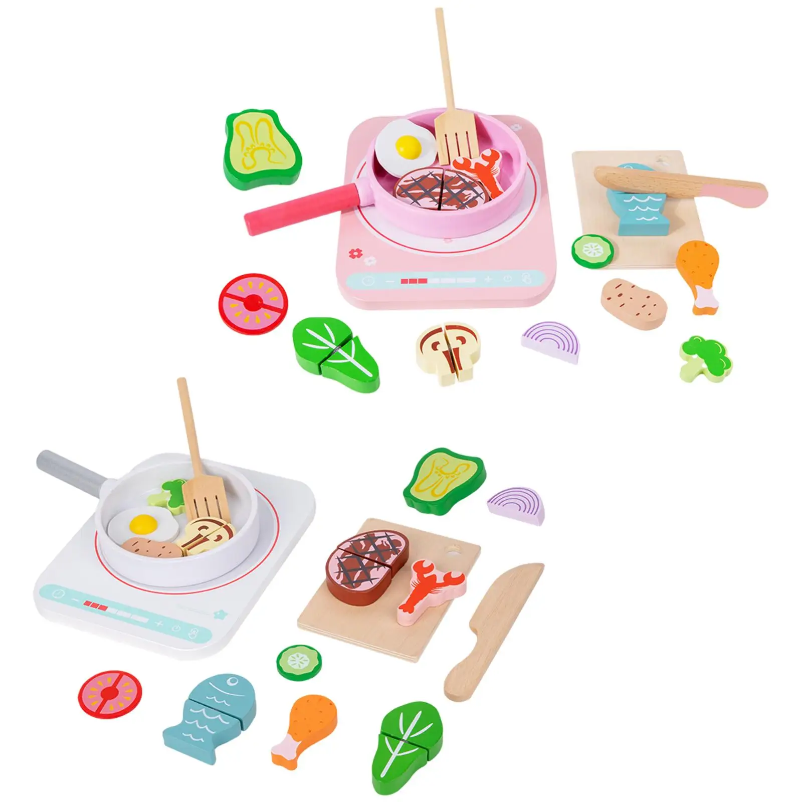 Kitchen Toys Educational Toy Board Game Cutting Fruit Vegetables Play House Toy for Baby Gift