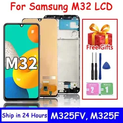 터치 디지타이저 어셈블리 교체용 디스플레이 스크린, 삼성 M32 LCD M325F M325FV/DS M325FV M325F/DS 스크린, M325