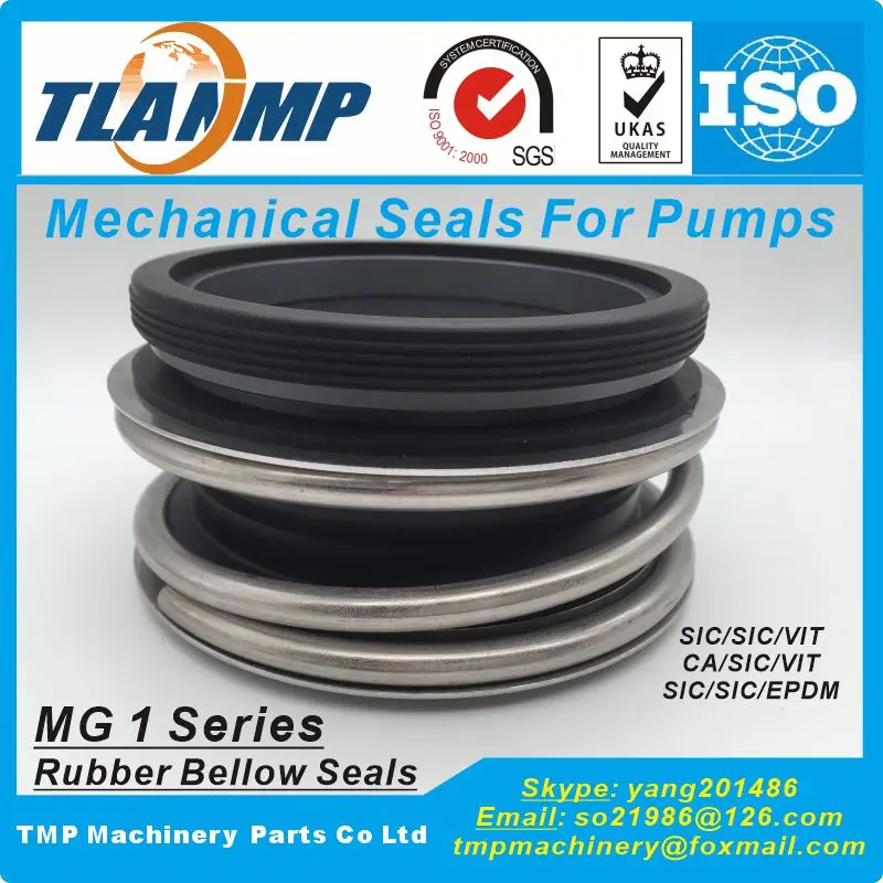 MG1-55 ( MG1/55-G60, MB1-55, 109-55) TLANMP Mechanical Seals สําหรับปั๊มน้ําพร้อมที่นั่งถ้วยแบน G60