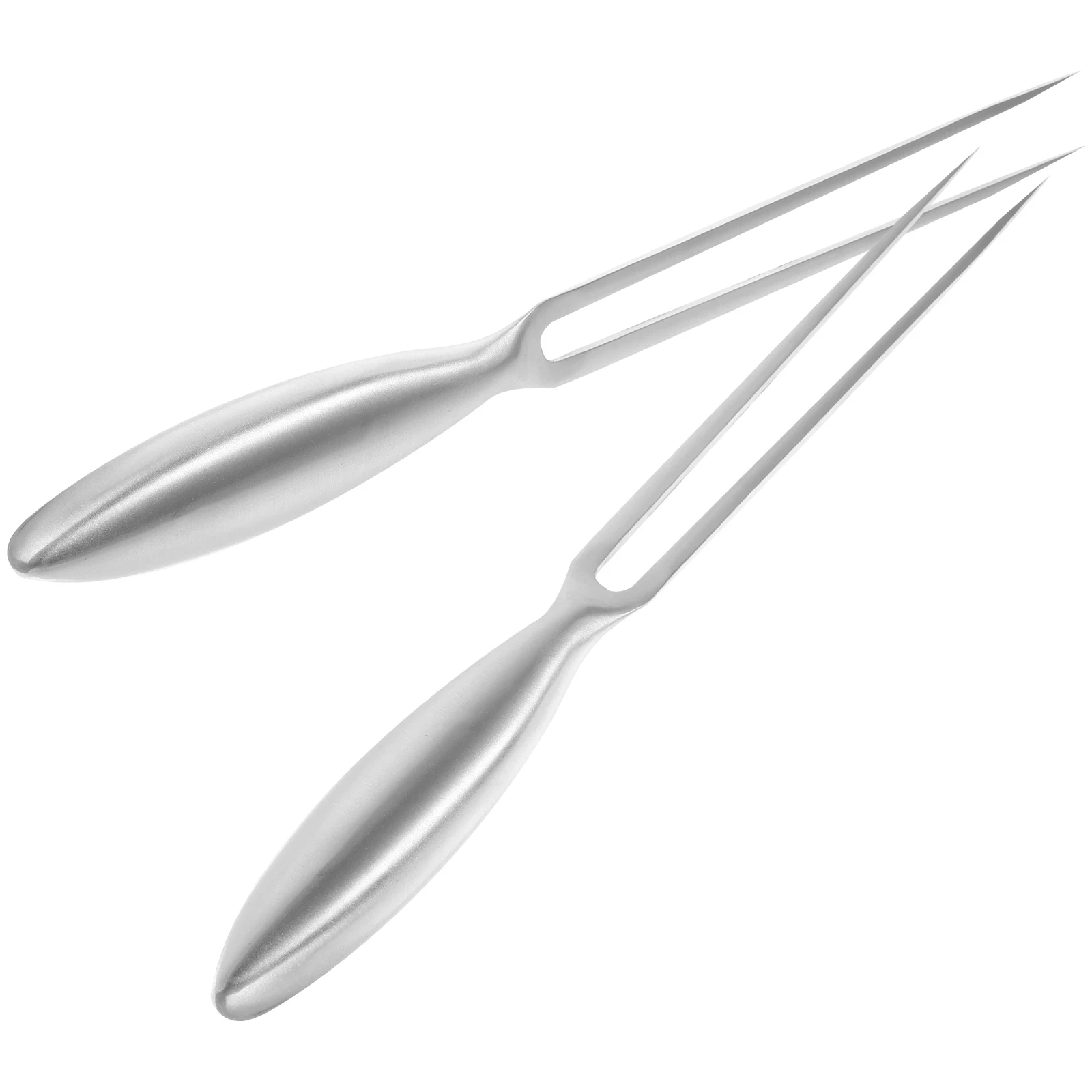 

2pc Stainless Steel Meat Forks Carving Bbq Kitchen Utensil Cooking Fork Long Handle Serving Fork Camping Outdoor Tools For