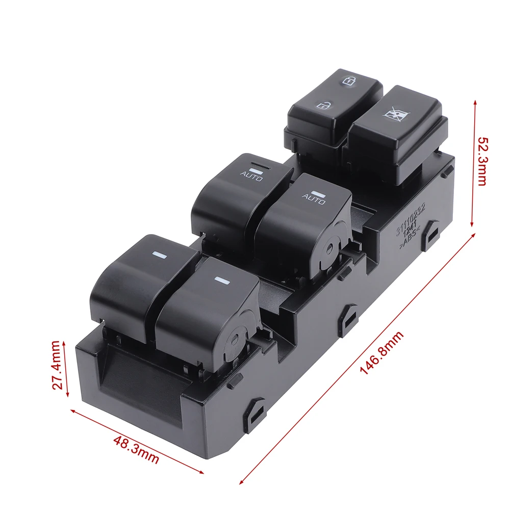 

Главный переключатель электрического окна для Hyundai Ioniq 2017-2021, автомобильные аксессуары 93570-G2020 93570-G20204X