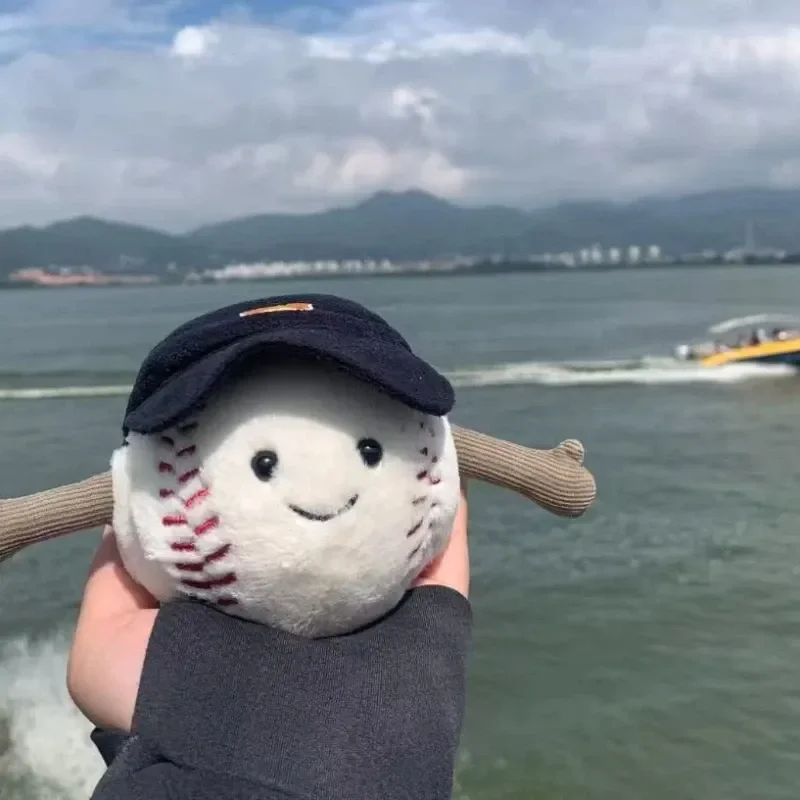 Porte-clés boule de sport en peluche, série mignonne, football, basket-ball, Tennis, poupée douce, breloque de sac, anti-Stress, cadeau de collection Kawaii