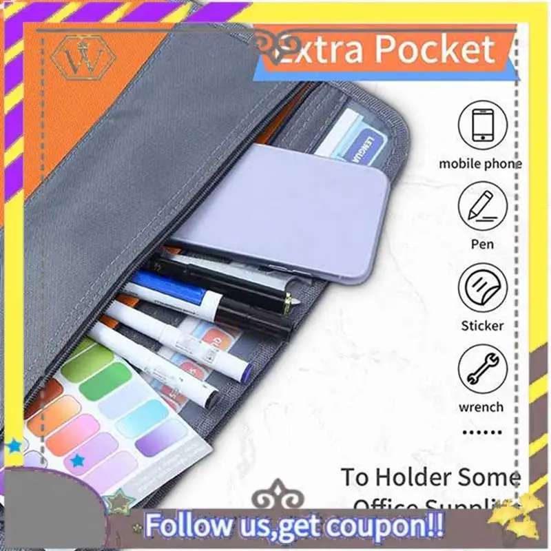 

New 1 Piece 13 Compartments File Folder Organizer File Box Organizer With Zipper , Fit A4 Paper, Banknote, Document Receipt D