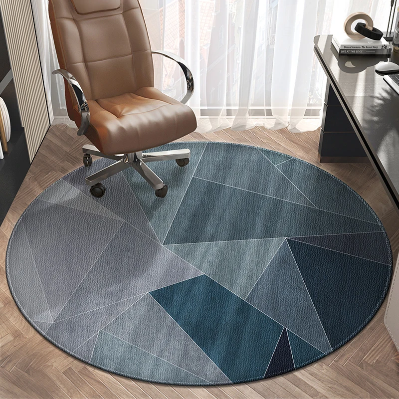 Dirt-Resistant Round Floor Mat for Bedroom Office – Perfect Under Gaming Chair, Desk or Study Stool