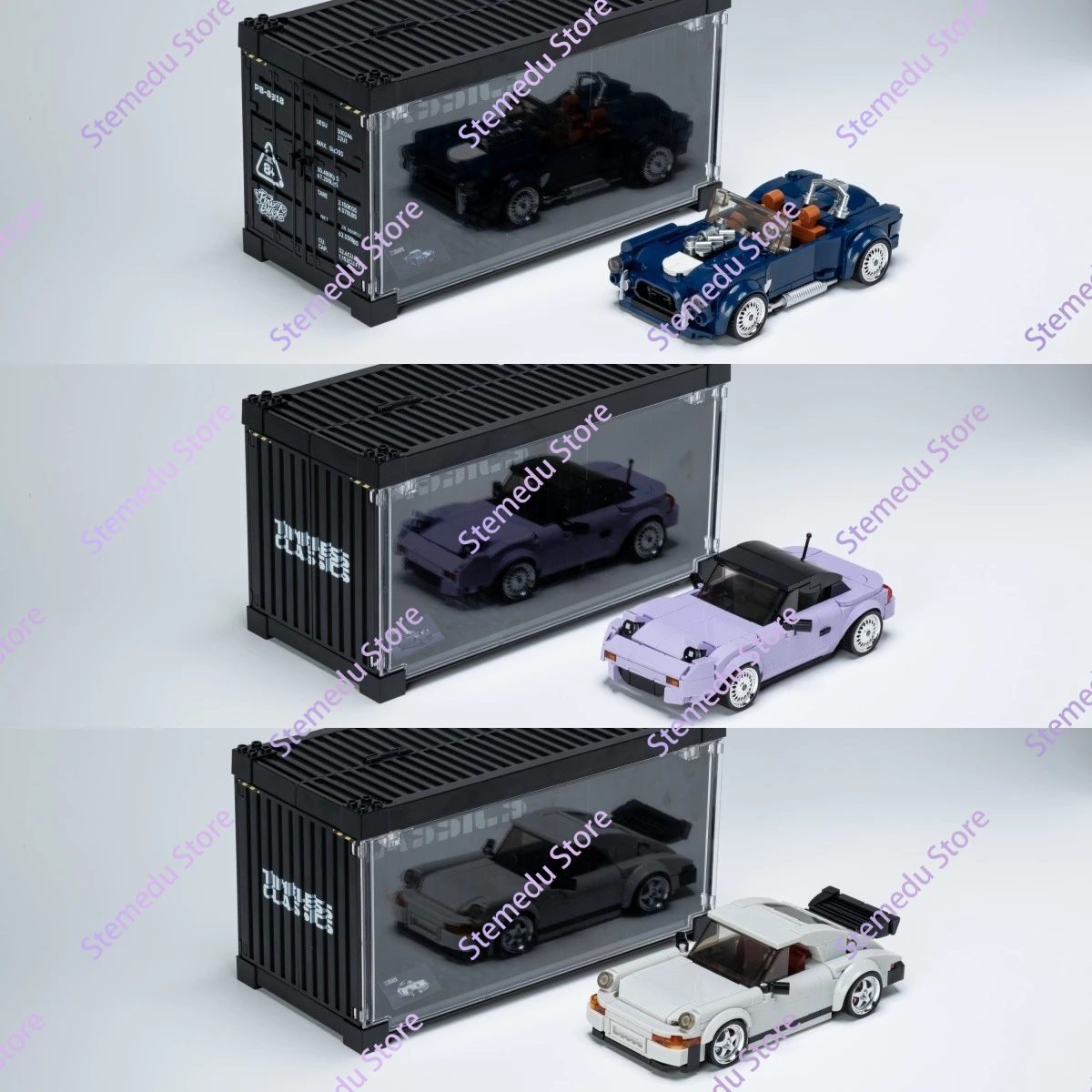 Moc PB8801-8849 carro de velocidade técnica mx5 modelo de carro de corrida campista recipiente bloco de construção tijolo montagem brinquedos crianças presente natal