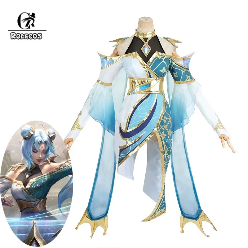 Rolecos lol irregular journey reputation Sona cosplay costume game Sona costume Halloween outfit women dress full set new skin