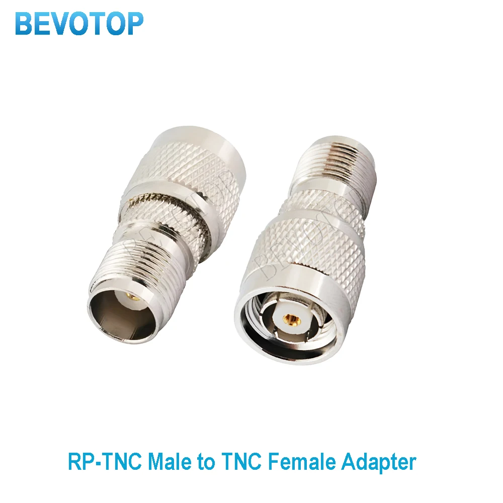 10PCS TNC To TNC Male Plug&Female Jack Straight Connector RP-TNC To TNC Male Female Coaxial RF Adapter  Nickel Plated