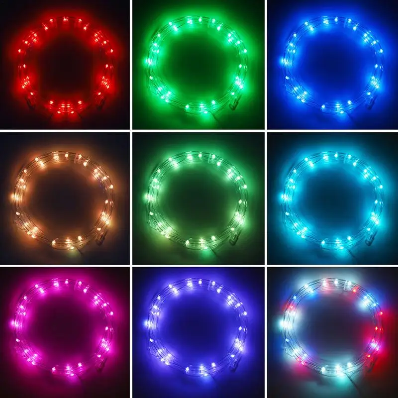 LED Basketball Hoop Light 16 Color Change Remote Control LED Rim Light Remote Control Ultra Bright Waterproof 4 Flashing Modes