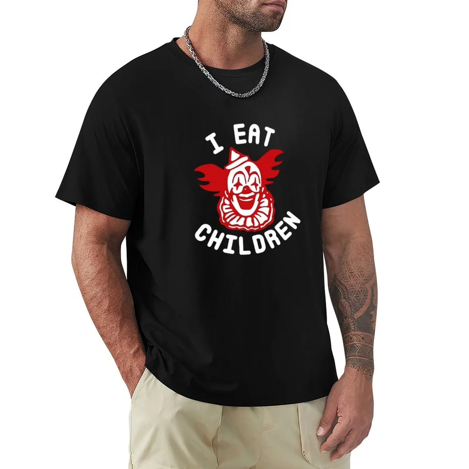 

I Eat Children Clown T-Shirt for a boy new gifts and t-shirts Blouse plus size men clothing