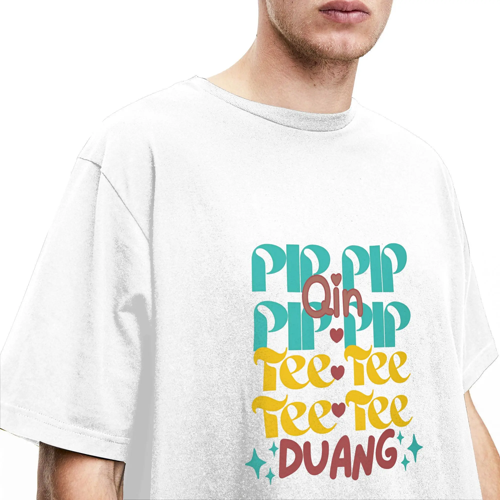 Paar-T-Shirt Thai BL Duang with You T-Shirts Harajuku Porteetee Sommer-T-Shirt Streetwear Reine Baumwolle Oberteile Geschenkidee – Detail 5