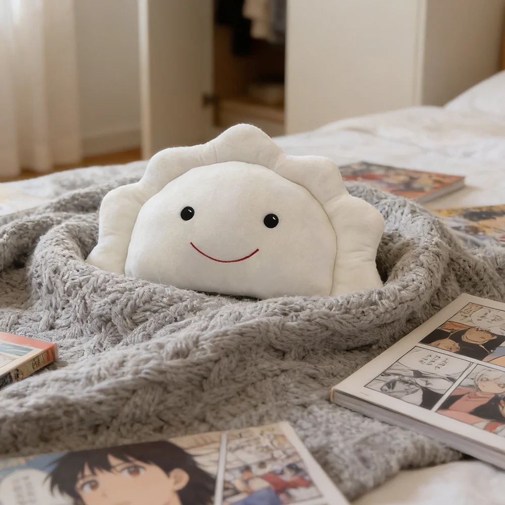 Pierogi Plüschkissen Plüschtiere Weiche Stofftiere Schlafzimmerdekoration Kuschelige Geschenke für Kinder Jungen Mädchen Geburtstag Weihnachten