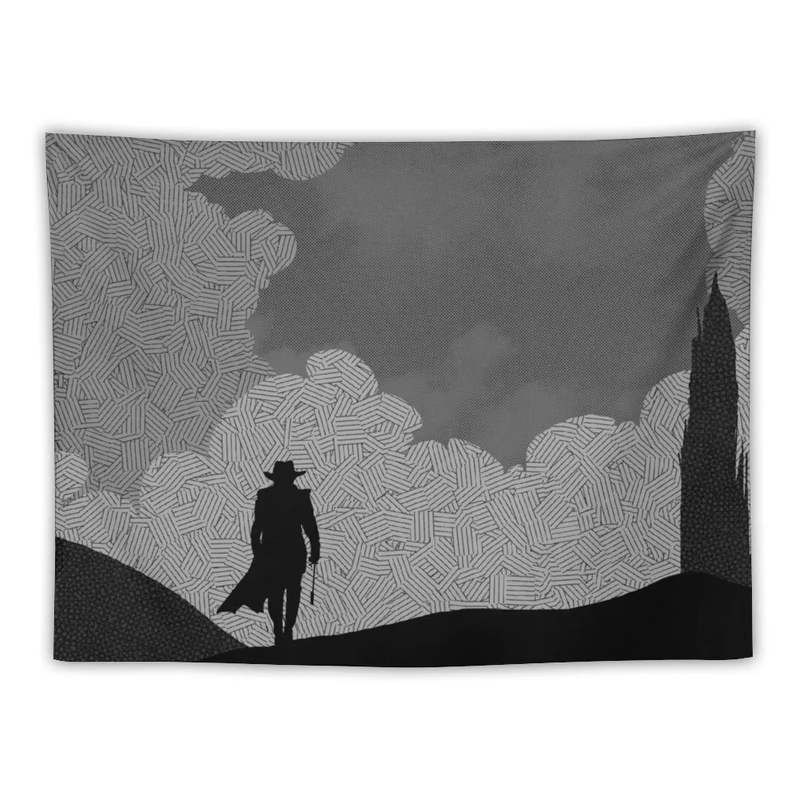 

Dark Tower: Gunslinger Tapestry Japanese Room Decor Mushroom Tapestry