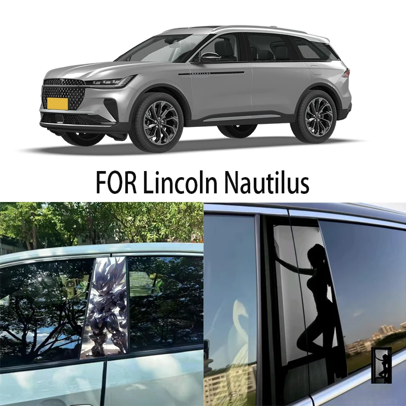 Door Window Decoration Trims Pillar Posts Stickers Auto Styling For Lincoln Nautilus Car accessories