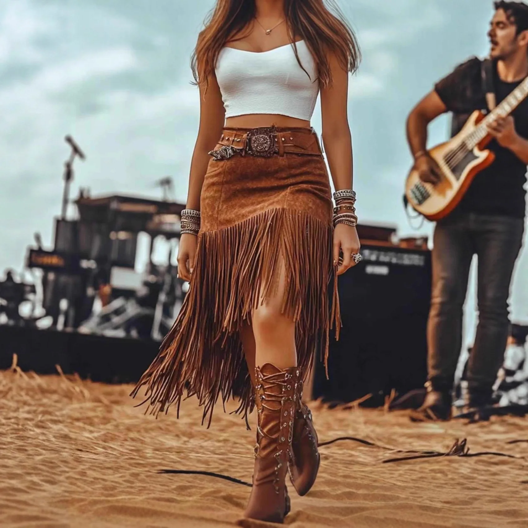 

Женская юбка с высокой талией, имитация кожи оленя, бархатная одежда Cleanfit, ткань из ПВХ со средней талией, H pe Batwing Ape Ciwalk, подходит