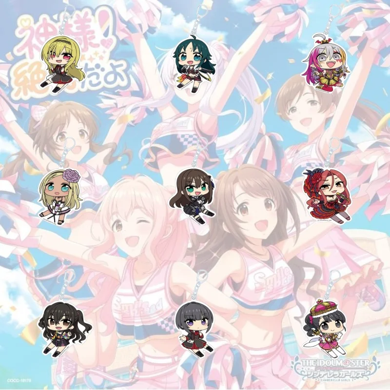 Акриловый-брелок-фигурка-the-idolm@ster-cinderella-girls-с-персонажами-аниме-Узаки-Шимамура-Рин-Шибуя-Мио-Хонда-Мультяшные-подвески-аксессуары