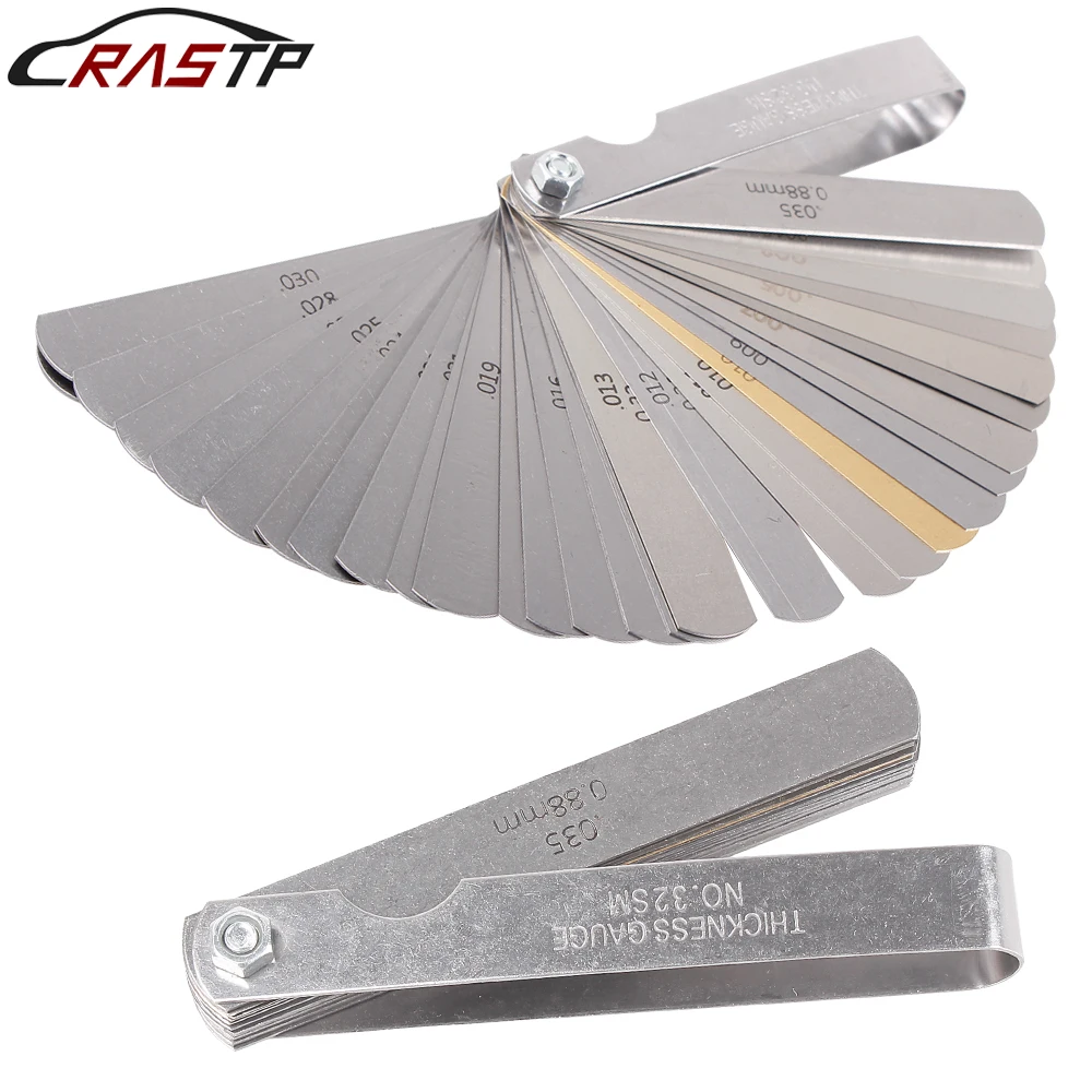 RASTP-32 Blades 0.04-0.88mm Feeler Gauge Metric Gap Fille With Brass Measuring Fit For Measurement Tool RS-BTD024