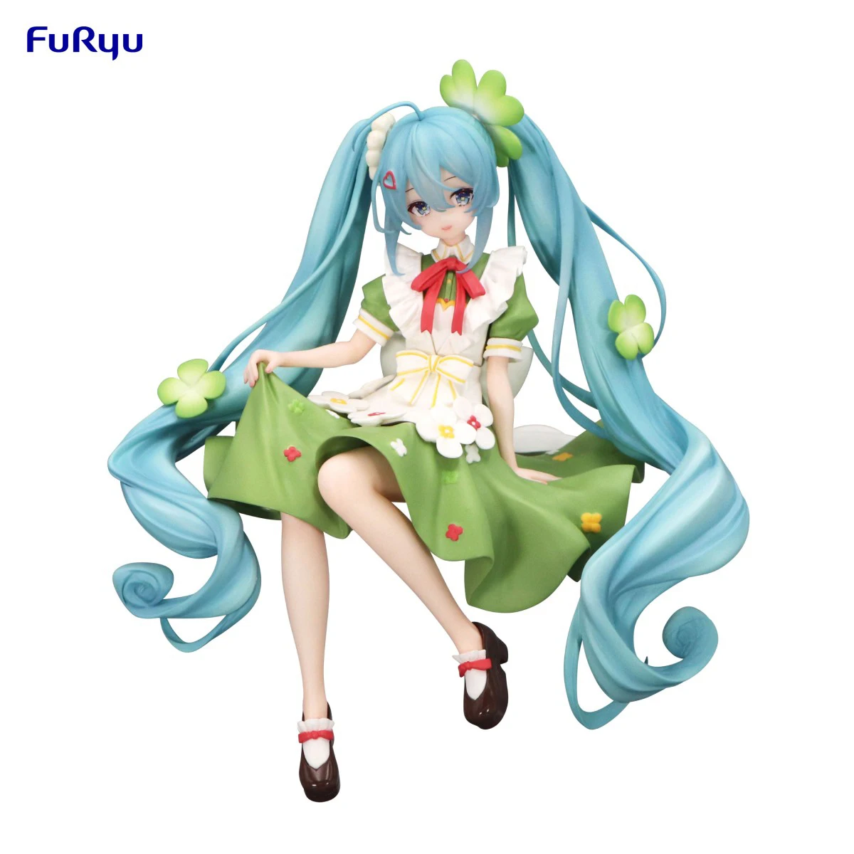 

In Stock Original FuRyu Prepainted Flower Fairy Noodle Stopper Figure Piapro Characters Hatsune Miku Clover Model Decoration