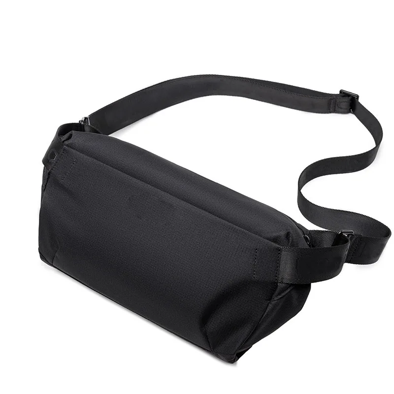 حقيبة كروس رجالية كاجوال من البوليستر مقاومة للماء وخفيفة الوزن للتنقل لركوب الدراجات حقيبة كتف واحدة وظيفية للرجال