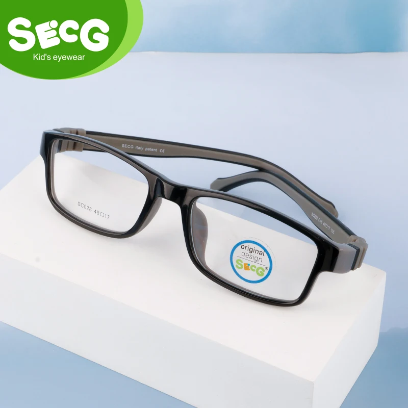 SECG Toddler Detachable Kids Frame Flexible Soft Optical Glasses Children Frame Diopter Eyeglasses Spectacle Frames Oculos Gafas