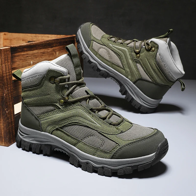

Уличная осенняя мужская спортивная обувь для пешего туризма и альпинизма, противоскользящие и дышащие рабочие ботинки, высококачественная повседневная обувь 39-47