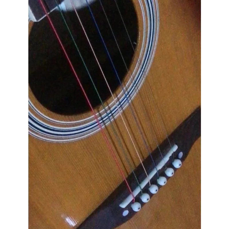 Confezione di corde per chitarra acustica in legno, secondo pacchetto di corde per chitarra folk, set da 5 pezzi, accessori per strumenti musicali per chitarra basso ukulele