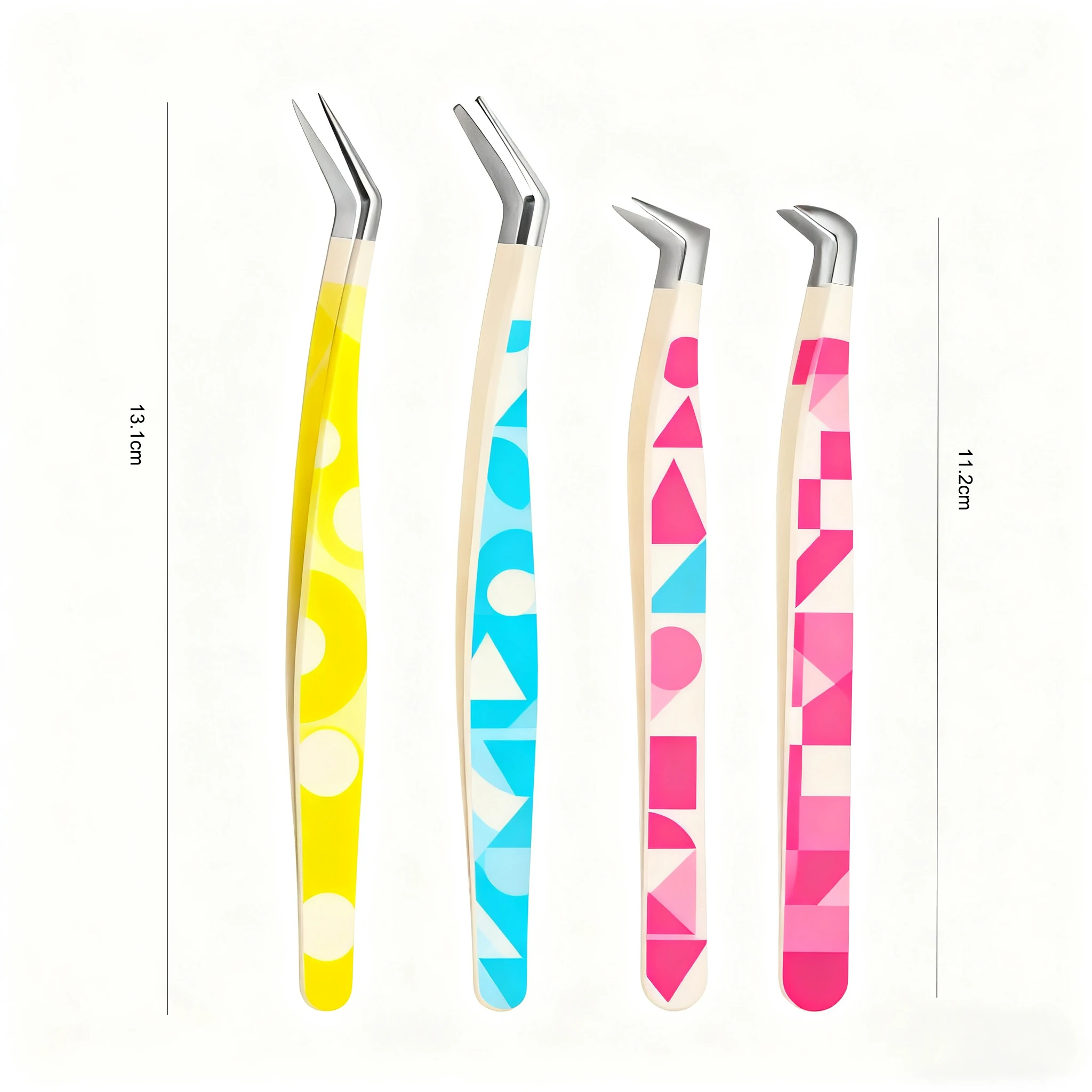 แหนบต่อขนตา 1 ชิ้น/4 ชิ้น สำหรับต่อขนตา เครื่องมือติดขนตา แหนบต่อขนตาความแม่นยำสูง สำหรับต่อขนตา