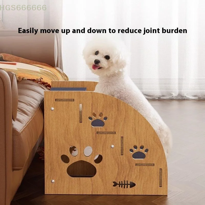 

Adjustable 2/3/4 Tier Dog Stairs Non-Slip Pet Steps Lightweight Portable Easy Storage Ramp Safe Climbing Aid for Cats And Dogs