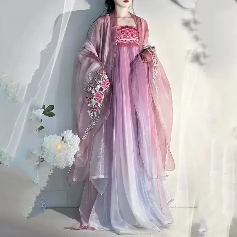 女性のための古代中国風ドレス,コスプレ衣装,紫,夏のダンスパーティー