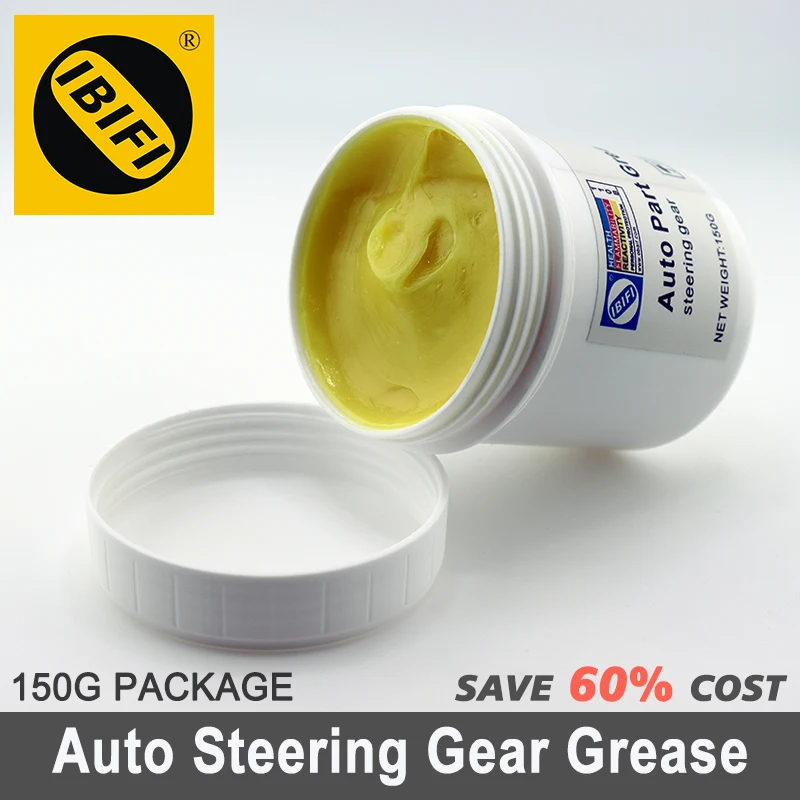 

Lubricating grease for automotive steering gear, gear rack steering system, and steering assist lubricating oil