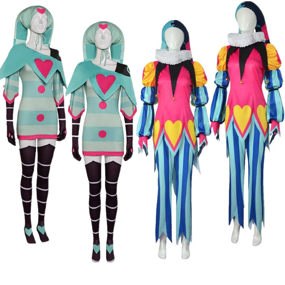 

Взрослый босс Cos Fizzarolli Косплей Костюм клоун Фэнтези мужчины женщины одежда шляпа наряды Хэллоуин Карнавал женский костюм