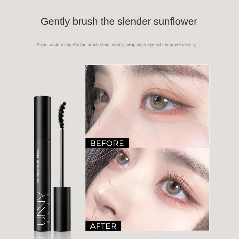 Unny Mascara wasserdicht langlebige dicke Locke lang anhaltende Definition Wimpern wurzel Wimpern Make-up Volumen Mascara Kosmetik