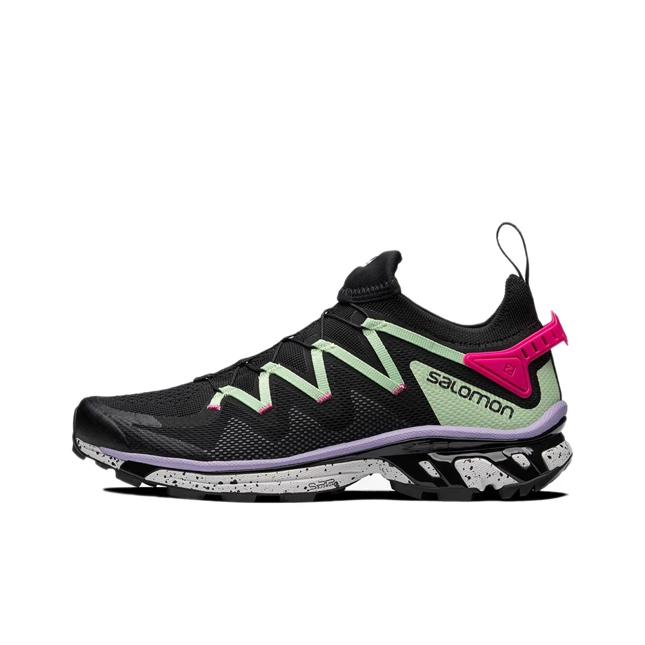 SALOMON XT Rush Fabric Cushioning Slip Resistant Breathable Low top Running Shoes Unisex Black Blue L41605400