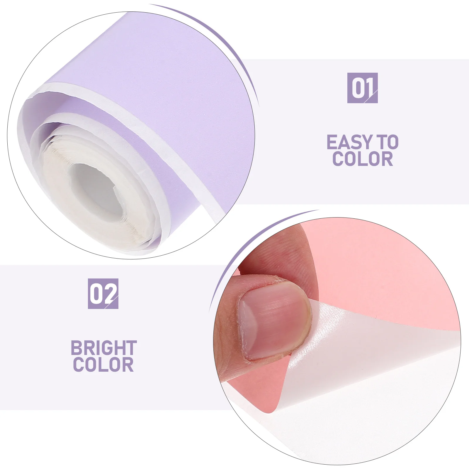 8 Rolls Mini Thermal Printer Sticker Paper Waterproof Self-Adhesive Label Rolls For Portable Printers Office School Diy