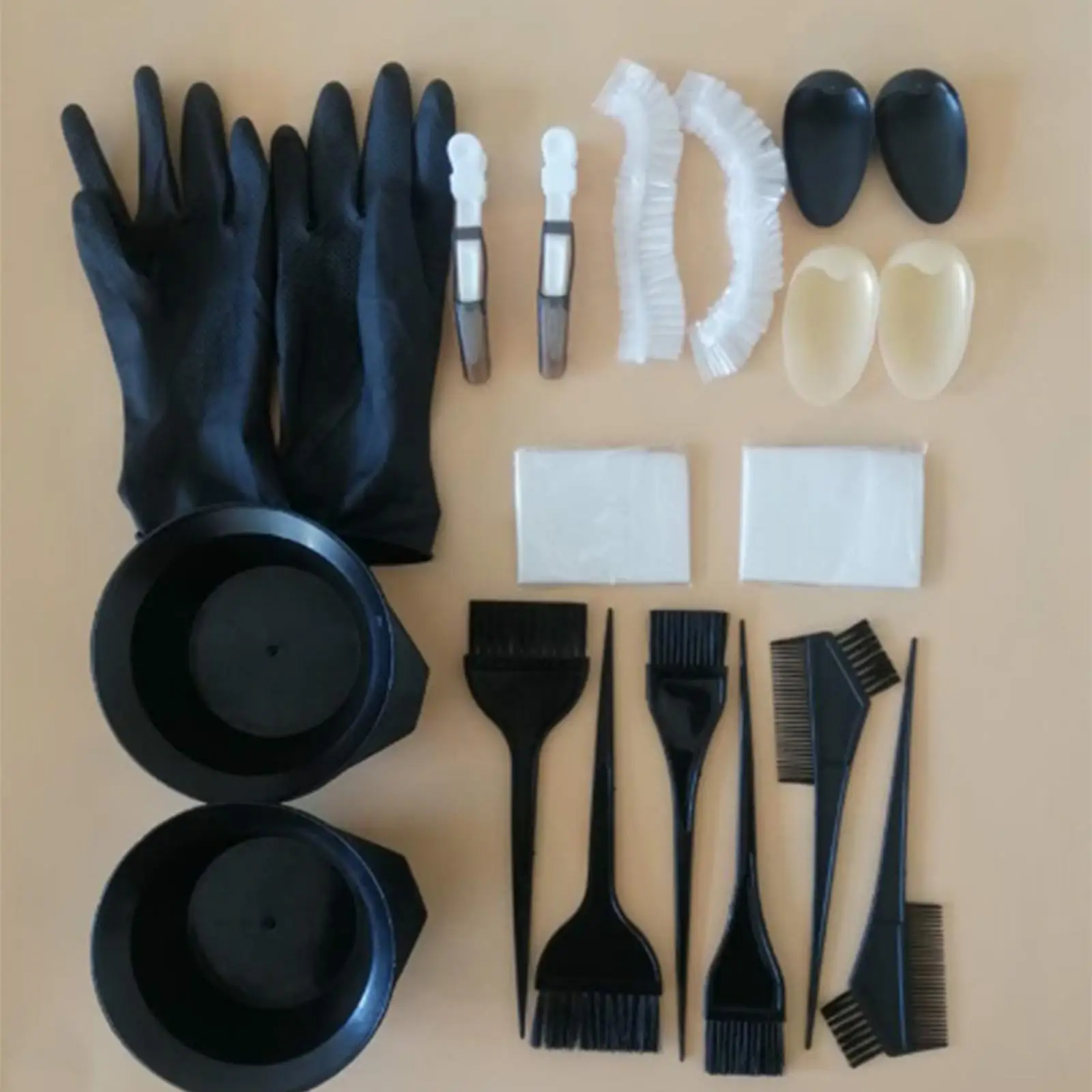 Hause Haar Färben Pinsel Set Rührschüssel Clips Kamm Earcap Kit Haar Tönung Werkzeug für Elektrische Dampfer Kappe Haar Behandlung